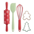 thumbnail image 2 of Ensemble d’outils à pâtisserie 5 pièces Holiday Time, Rouge, Blanc, Vert, 2 of 13