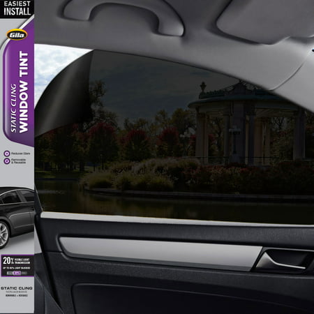 Gila® Static Cling 20% VLT Automotive Window Tint DIY Easy Install Glare Control Privacy 2ft x 6.5ft (24in x (Best Way To Take Off Window Tint)