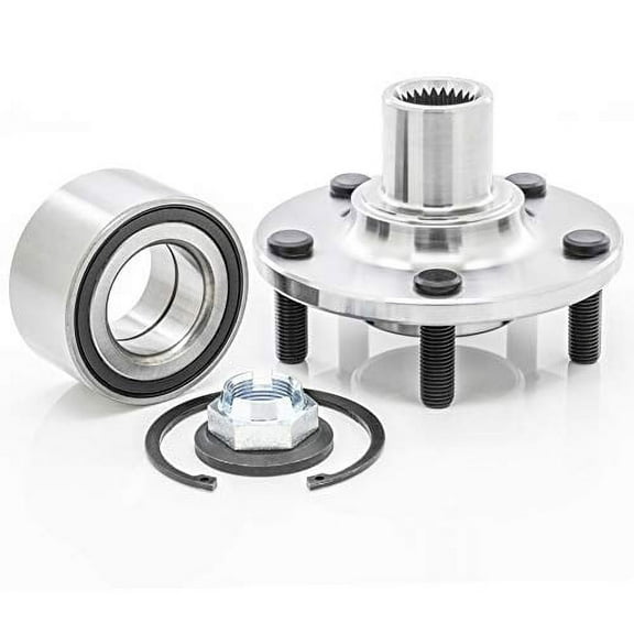 [1-Pack] QJZ 518519 FRONT Wheel Bearing and Hub Repair Kit Compatible with 2010-2013 Ford Transit Connect [Cross Reference: SKF BR930529K]
