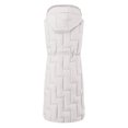thumbnail image 3 of Gibobby Abrigos largos de invierno, Chaleco largo acolchado para mujer, ligero, sin mangas, con bolsillos(Blanco,M), 3 of 5