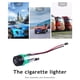 thumbnail image 3 of Toma de corriente para encendedor de cigarrillos de 12 V para coche motocicleta barco (verde) Ndcxsfigh Accesorios para autos y motos, 3 of 8