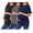 Black + Deep Gray + Blue, variant on 3 Pack Maternity Shirts Split Side Oversized Pregnancy Tops Crew Neck Short Sleeve Postpartum Clothes