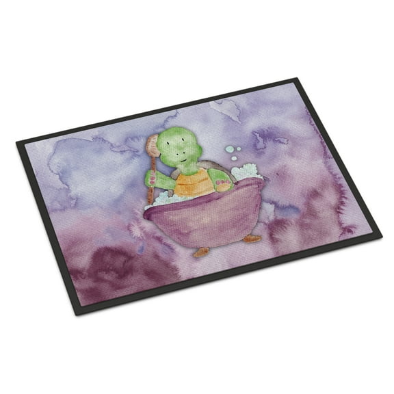 Carolines Treasures BB7344JMAT 24 x 36 in. Turtle Bathing Watercolor Indoor or Outdoor Mat