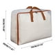 thumbnail image 3 of Bolsa de almacenamiento transparente para colchas, gran capacidad, 70 x 50 x 30 cm, organizador de tela con clip de malla gruesa, plegable, para mantas, ropa, almohadas, ropa de cama, dormitorios,, 3 of 4