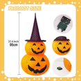 thumbnail image 3 of BinKFF 3FT-Halloween Decorations Outdoor – 37 Inch Collapsible Pumpkin Man with 40 LED Lights, Stretchable Pop Up Jack-o'-Lantern for Yard, Garden, Porch, Party Decor, 3 of 9