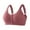 Wine, variant on purcolt Women's Front Closure Bras Wireless Full Coverage Mastectomy Bralettes Breathable Comfortable Seamless Everyday Bra