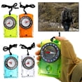 thumbnail image 2 of Visland Multifunctional Orienteering Compass with Lanyard High Accurate Compact Size Portable Magnifying Glass Professional Compass Camping Gear, 2 of 7
