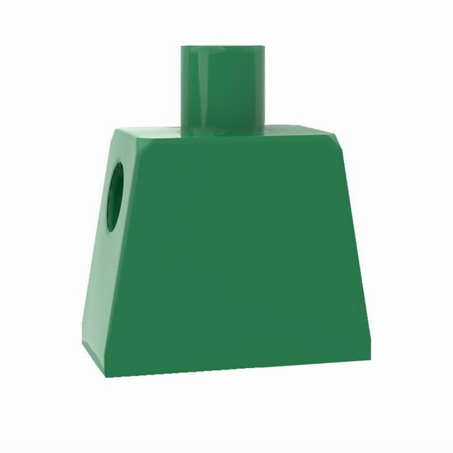 10pcs DIY MOC For 973 #Building block parts For Body Part Torso Plain 18-Green 10pcs