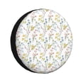 thumbnail image 1 of Fotbe Floral Funda de Llanta de Repuesto con Estampado, Engrosada, Ajuste Universal para Jeep, Remolque, RV, SUV, Camión-14 inch, 1 of 6