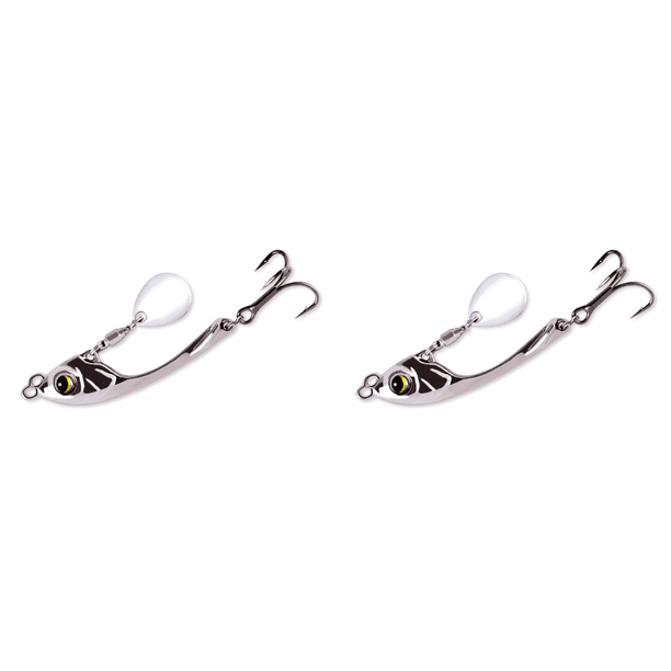 Señuelo Xuanyue Vib Señuelo Giratorio Lentejuelas Largo Alcance Cebo Biónico Sumergible Cebo para Peces Dulce Señuelo Que Se Hunde Tembloroso (paquete en Caja Al Realizar El Pedido) (Plata 10g)