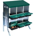 thumbnail image 2 of OUYAWEI 6 Compartments Chicken Nesting Box,Nesting Boxes for Chickens,,Galvanized Steel Roll Away Nesting Box for Laying Eggs,Cleanable Pull Out Chicken Coop Nesting Boxes Fit for Different Breeds, 2 of 7