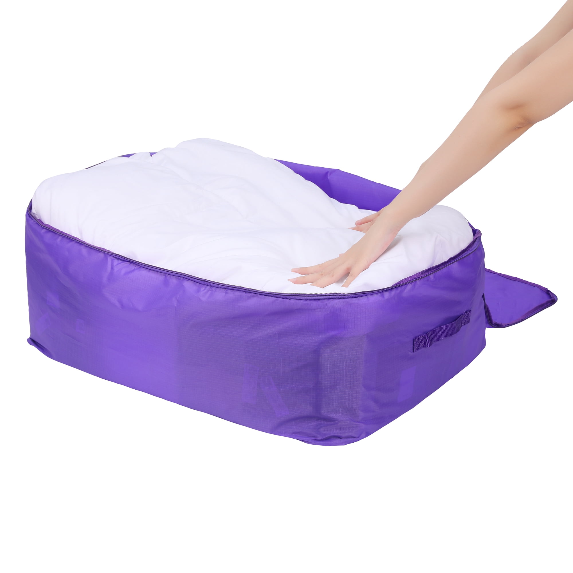 Unique Bargains 1 Pack Clothes Storage Bags Moving Bags Purple 23*15.5*8.5in