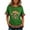 Dark Green#9527, variant on Women's Cinco De Mayo Short Sleeve Tshirts Crew Neck Skeleton Dabbing T-Shirts Mexican May 5Th Tee Tops for Women