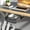 Black-Medium, variant on Invisible Storage Table Shelf Storage Box New Pull Out Storage Box Hanging Under Desk Drawer Large Capacity Undertable Drawer