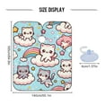 thumbnail image 4 of JSTEL Kawaii Cute Cats Waterproof Barber Cape for Men Women Beard Shaving Bib Apron Professional Hair Cutting Cloth, 65 x 55 inch, 4 of 6