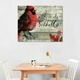 thumbnail image 2 of Orinice Cardinal Bird Fine Art Aesthetic Poster & Print Wall Painting for Classroom Kitchen Office Farmhouse Bathroom Room Decor Wall Art Painting Wall Decor for Bathroom Canvas Living Room, 2 of 6