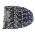 thumbnail image 4 of BonneT Slouchy, Filet Classique Élastique Brodé Style Plume Turban pour Usage Quotidien pour Voyage pour Randonnée Bleu, Noir, Rouge Vin, 4 of 8