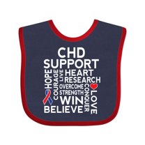 Inktastic CHD Awareness Month Boys or Girls Baby Bib