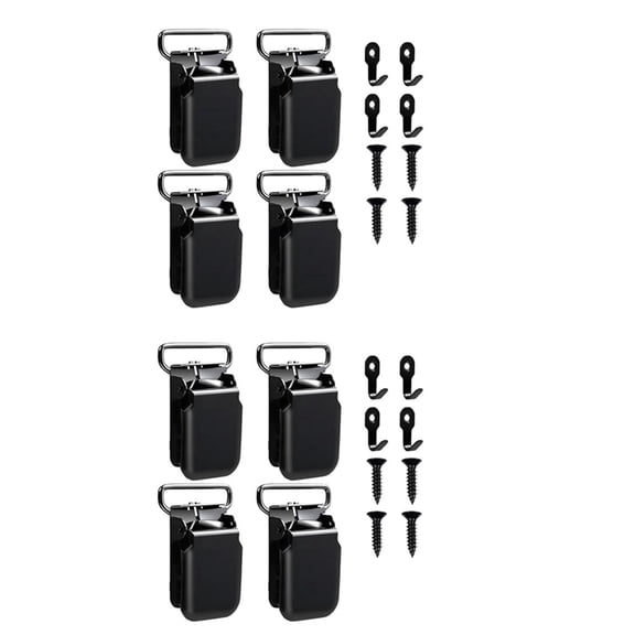 8 Pack Heavy Duty Tapestry Hangers Clamps, Anti-Slip Quilt Hangers for Wall Hangings, Rugs, Carpets, Blankets Display