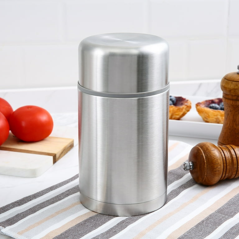 Mainstays Stainless Steel Food Jar 27 oz, Insulated, Leakproof
