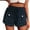 Navy, variant on PMUYBHF Women's Dress Pants High Waisted Red Women's Linen Shorts Casual Elastic Waist Rope Drawstring with Pockets Pull on Summer Beach Hem Pants Wide Leg Dress Pants for Women Tall