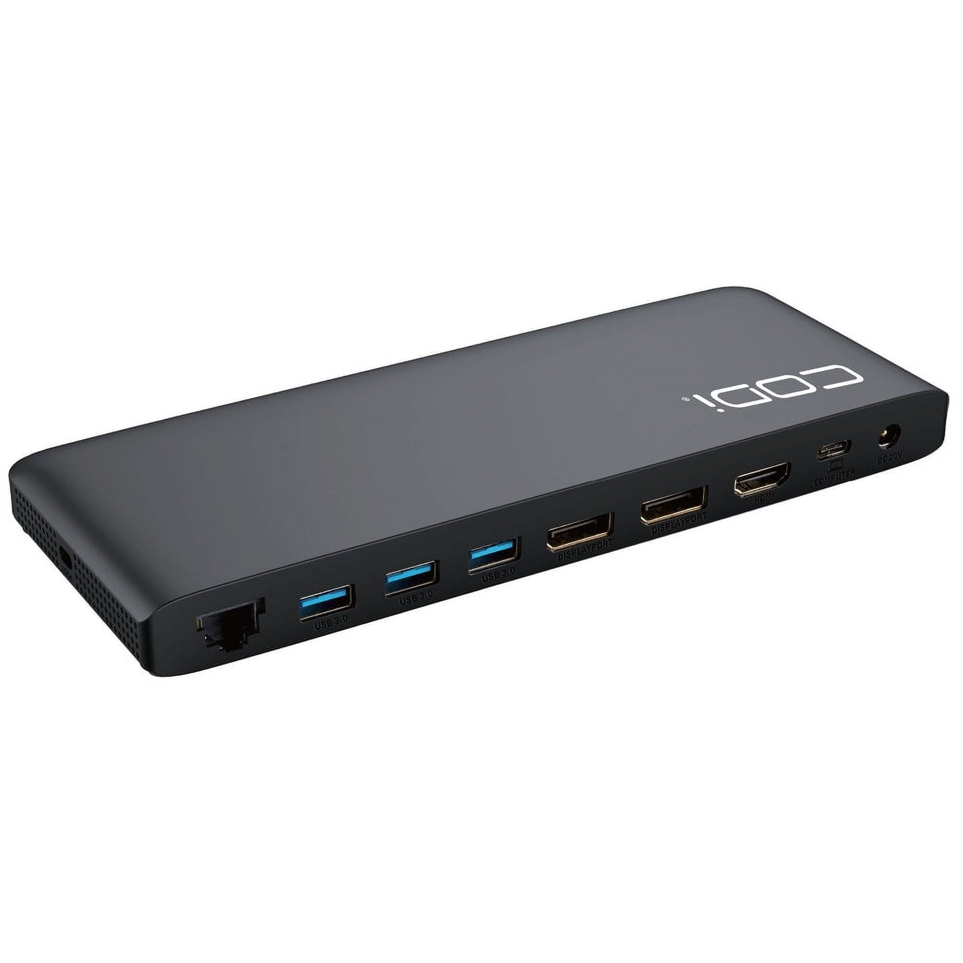 CODi Centro 1202 Multi-Display 100W MST USB-C Docking Station for Laptops and Monitors