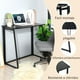 thumbnail image 4 of Escritorio Plegable Rectangular de Color Negro (80cm*40cm*74 cm) HOMEMAKE FURNITURE Industrial Clásico, 4 of 7
