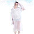 thumbnail image 4 of unbranded 2Ud Poncho De Lluvia Adulto Transparente Impermeable Con Cordón Ajustable Para Uso En, 4 of 8
