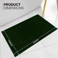 thumbnail image 4 of Canadian Linen Everest Bathmats, 2 Pack, 20"x30", Lightweight Soft Absorbent Cotton Quick Dry Washable Shower Mats with Greek Key Design, Hunter Green, 4 of 9