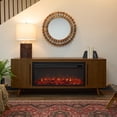 thumbnail image 2 of Real Flame Morris 72" Landscape Electric Fireplace TV Stand in Vintage Black Maple, 2 of 9