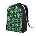 thumbnail image 2 of Wukai Christmas Pattern At Buffalo Plaid Travel Laptop Backpack - Waterproof, Anti-Theft, Slim and Sturdy College & Business Backpack, 2 of 7