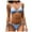 Sky Blue, variant on Wyongtao Women's Ribbed Bikini Swimsuit Cheeky Thong Swimwear Two Pieces Bathing Suit,Sky Blue S