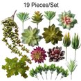 thumbnail image 2 of Inteprter Accesorios para fotos microsuculentas Plantas simuladas Multifuncional Artificial Realista Decoraciones de bonsái de buen aspecto SET0824 Flores artificiales SET0819 paquete de 18 Inteprter HA060204-10B, 2 of 6