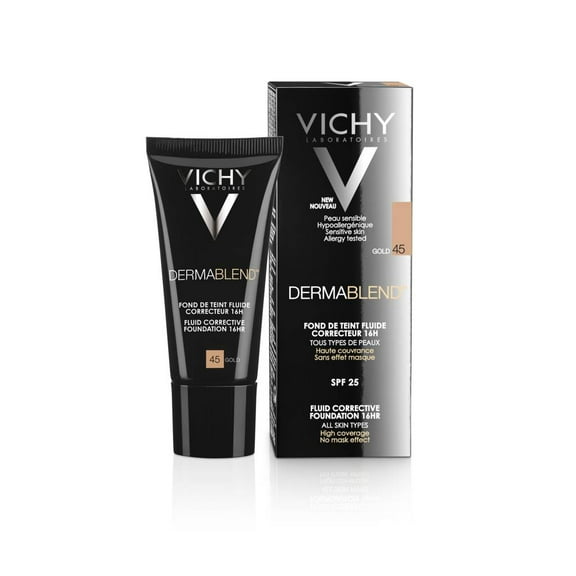 Vichy Dermablend Fluid Corrective Foundation 16h 45 Gold 30ml (1.01fl oz)