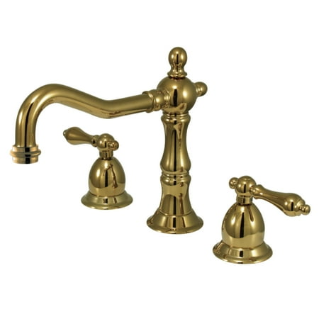 - Kingston Brass KS1972AL 8-Inch Widespread Lavatory Faucet, Polished Brass