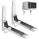thumbnail image 1 of Wall-mounted stainless steel microwave oven holder with hooks and telescopic arms for microwave oven Folding, 1 of 5