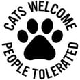 thumbnail image 2 of CafePress - Cats Welcome People Tolerated - 11 oz Ceramic Mug - Novelty Coffee Tea Cup, 2 of 4