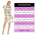 thumbnail image 3 of Women's Sleepshirts Cute Bear Face Pattern Nightgowns Sleep for Women Soft House Dresses Night Gown for Ladies, 3 of 6