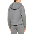 thumbnail image 2 of Calvin Klein Women's Cozy Relaxed Fit Fleece Logo Hoodie (Black Heather, XS), 2 of 2
