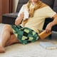 thumbnail image 5 of Fotbe Green Squares Pantalones Cortos de Pijama para Hombre, Ropa de Dormir, Pantalones de Pijama Cortos para Hombre-Small, 5 of 6
