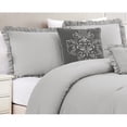 thumbnail image 2 of RT Designer Collection Portland Ruffled Washed Comforter Set Grey Queen, 2 of 2