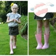 thumbnail image 3 of Kushyshoo Little Big Kids Rain Boots Boys Girls Pink Solid Boots Size 6, 3 of 6