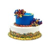 Rainbow Ribbons Two Tier Cake