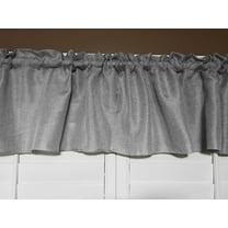 faux burlap window valance 58 wide silver