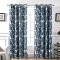 thumbnail image 2 of DriftAway Bird Tree Floral Flower Leaf Lined Thermal Insulated Blackout Room Darkening Grommet Energy Saving Window Curtains, 2 Panels, 2 of 5