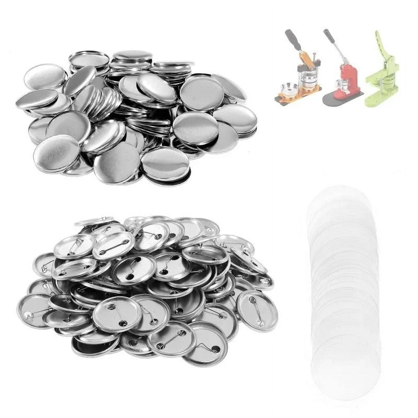 100Sets Frosted Base Blank Badge Pin Button Maker Parts Material Supplies 58mm DIY Buttons Making ,Beginner-Friendly