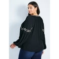 thumbnail image 2 of Avenue Women's Plus Size Isabelle Embroidered Top, 2 of 2