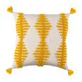 thumbnail image 1 of Funda mohada decorativa Funda mohada copetuda Boho con Funda de cojín mohada súper suave para sofá Sofá Dormitori de estar Amarillo Sunnimix Funda de almohada borlas, 1 of 8
