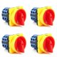 thumbnail image 1 of 4X 20A OFF-ON 4 Poles Disconnect Isolator Switches LW26GS CA10 48X48mm Padlock Rotary Cam Switch, 1 of 5