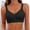 Black, variant on Women's Full Coverage Wireless Bra Seamless Wide Strap Side Shaping Soft Support Everyday Wear Bra Red 4XL